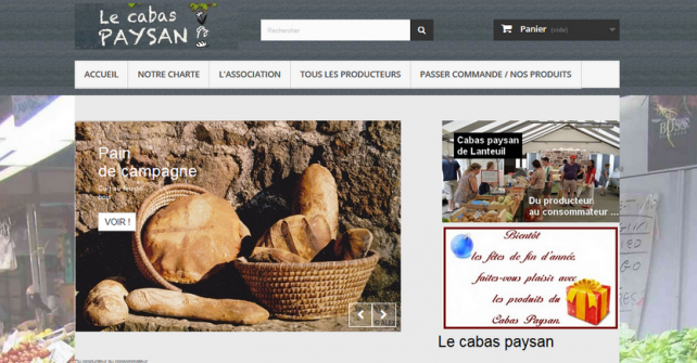 Le site de commande en ligne du Cabas Paysan de Lanteuil a fait peau neuve