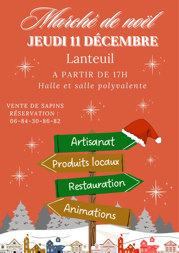 affiche marché noel 2025