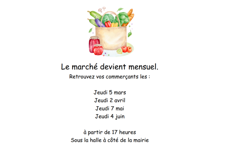 Marché mensuel